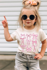 Adorn Collection Kids Bow Graphic Tee