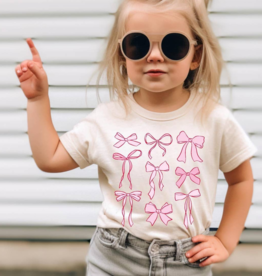 Adorn Collection Kids Bow Graphic Tee