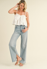 &Merci Jordell Bow Front Babydoll Cami Top