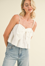&Merci Jordell Bow Front Babydoll Cami Top
