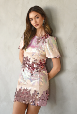 Adelyn Rae Verona Paillette Mini Dress