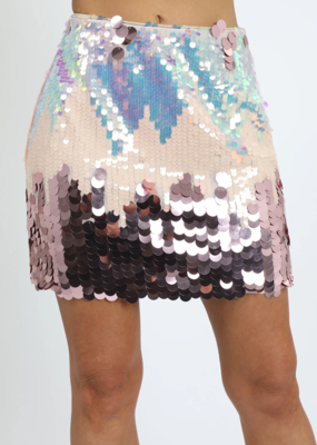 Adelyn Rae Bayley Paillette Mini Skirt *Only One Left - Small*