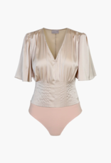 Adelyn Rae Johanna Short Sleeve Pintucked Bodysuit (FINAL SALE)