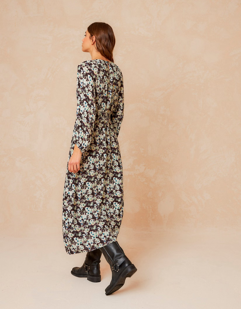 Indi and Cold Rey Printed Dobby Maxi Dress