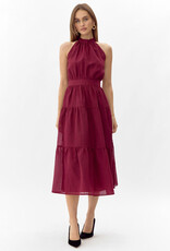 Adelyn Rae Angel Seersucker Halter Dress