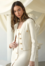 Adelyn Rae Gayle Knit Blazer Cardigan (FINAL SALE)