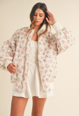 Mable Breanne Floral Bomber Jacket
