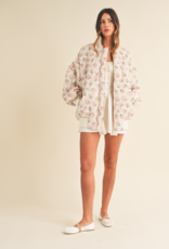 Mable Breanne Floral Bomber Jacket