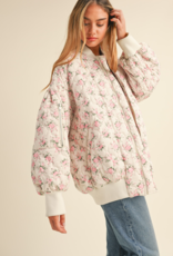 Mable Breanne Floral Bomber Jacket