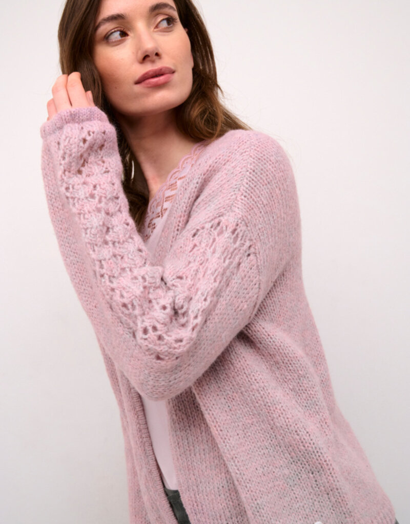 Cream Niso Knit Cardigan