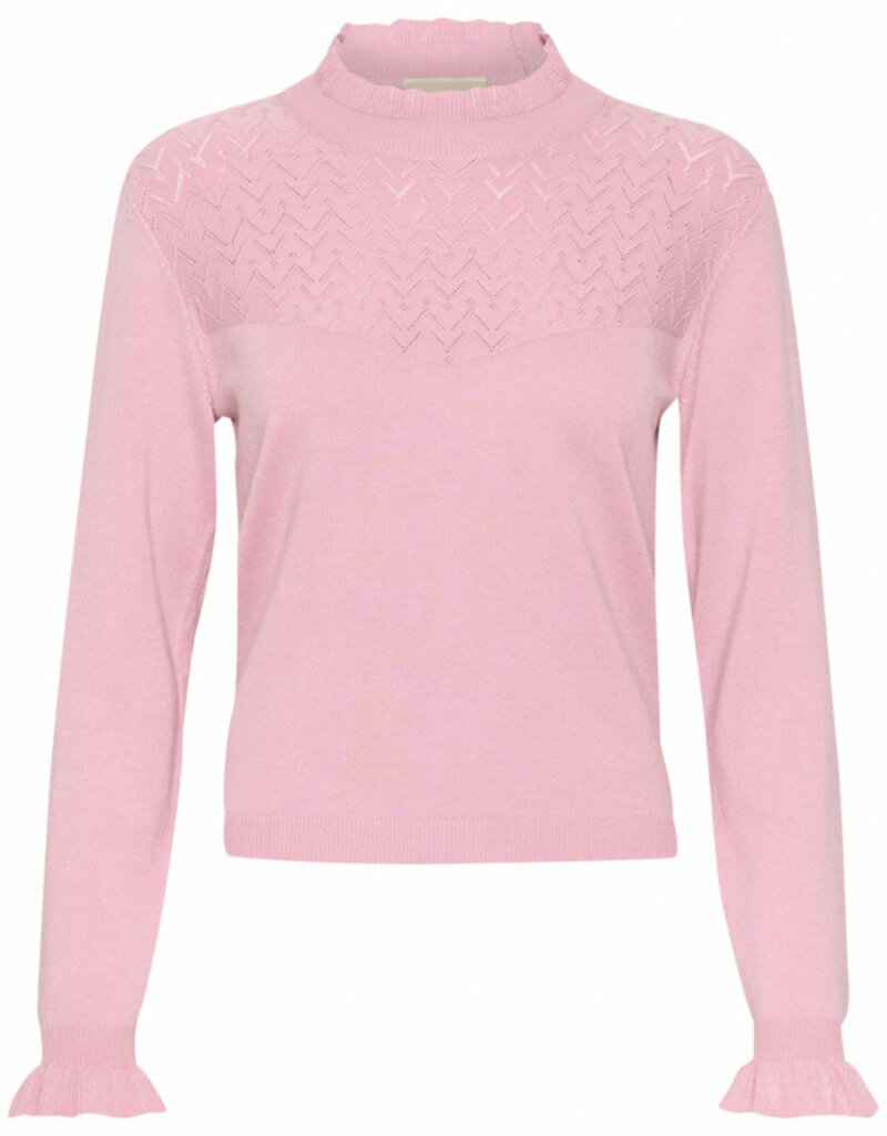 Cream Villea Knit Blouse