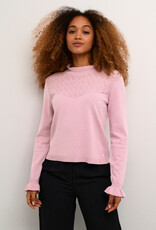 Cream Villea Knit Blouse