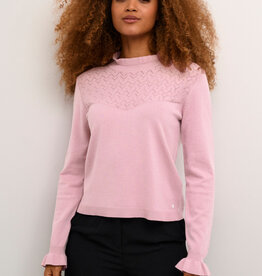 Cream Villea Knit Blouse