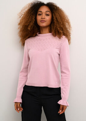 Cream Villea Knit Blouse