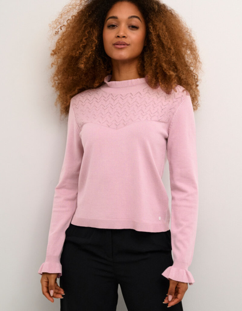 Cream Villea Knit Blouse (FINAL SALE)