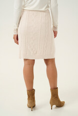 Cream Dela Short Cable Knit Skirt (FINAL SALE)