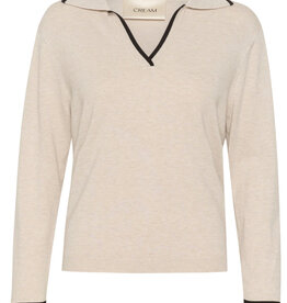 Cream Villea Knit Polo Shirt *Only One Left - Size XL*