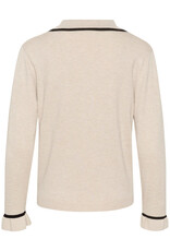 Cream Villea Knit Polo Shirt