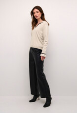 Cream Villea Knit Polo Shirt