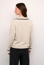 Cream Villea Knit Polo Shirt