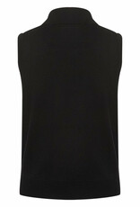 Cream Villea Mock Neck Vest