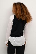 Cream Villea Mock Neck Vest