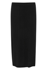 Cream Dela Long Rib Knit Skirt