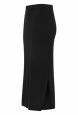 Cream Dela Long Rib Knit Skirt