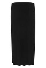 Cream Dela Long Rib Knit Skirt