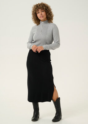 Cream Dela Long Rib Knit Skirt *Two Colours*