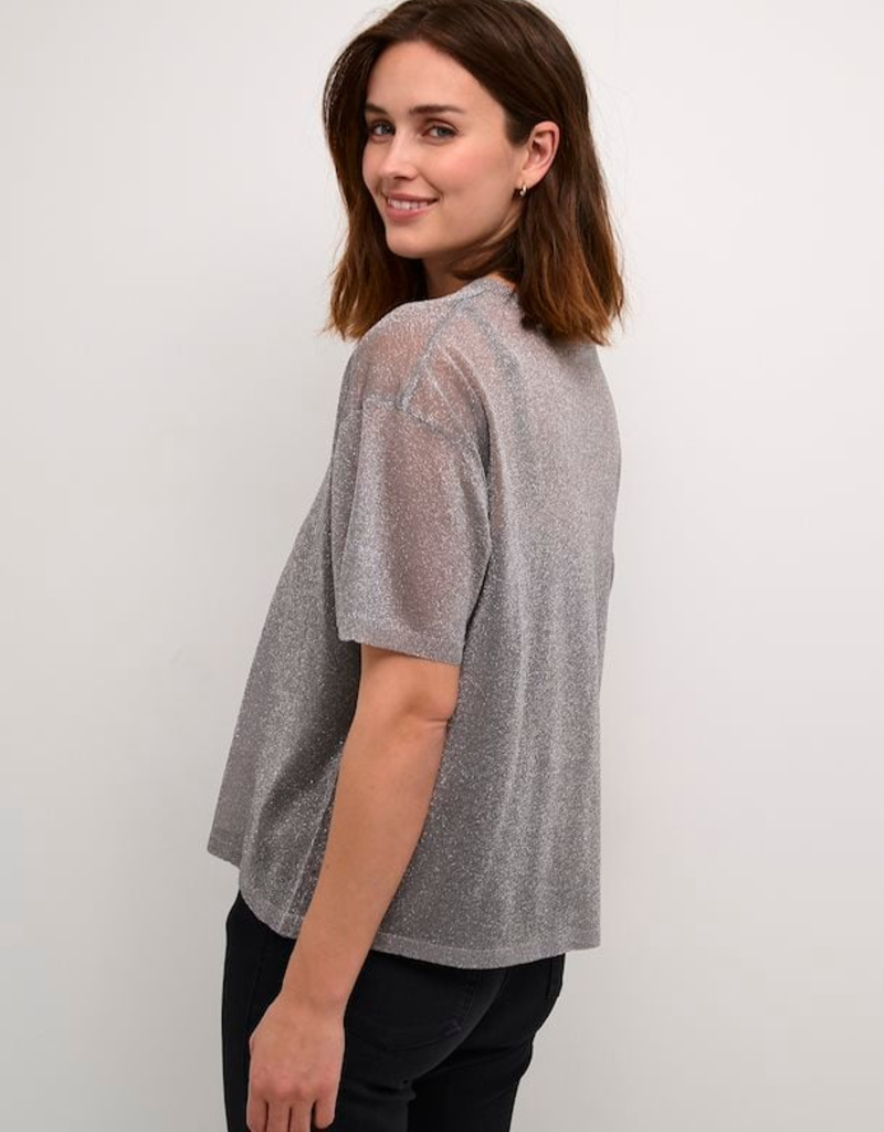 Kaffe Julia V-Neck Shimmer Tee