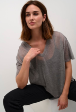 Kaffe Julia V-Neck Shimmer Tee