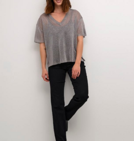 Kaffe Julia V-Neck Shimmer Tee