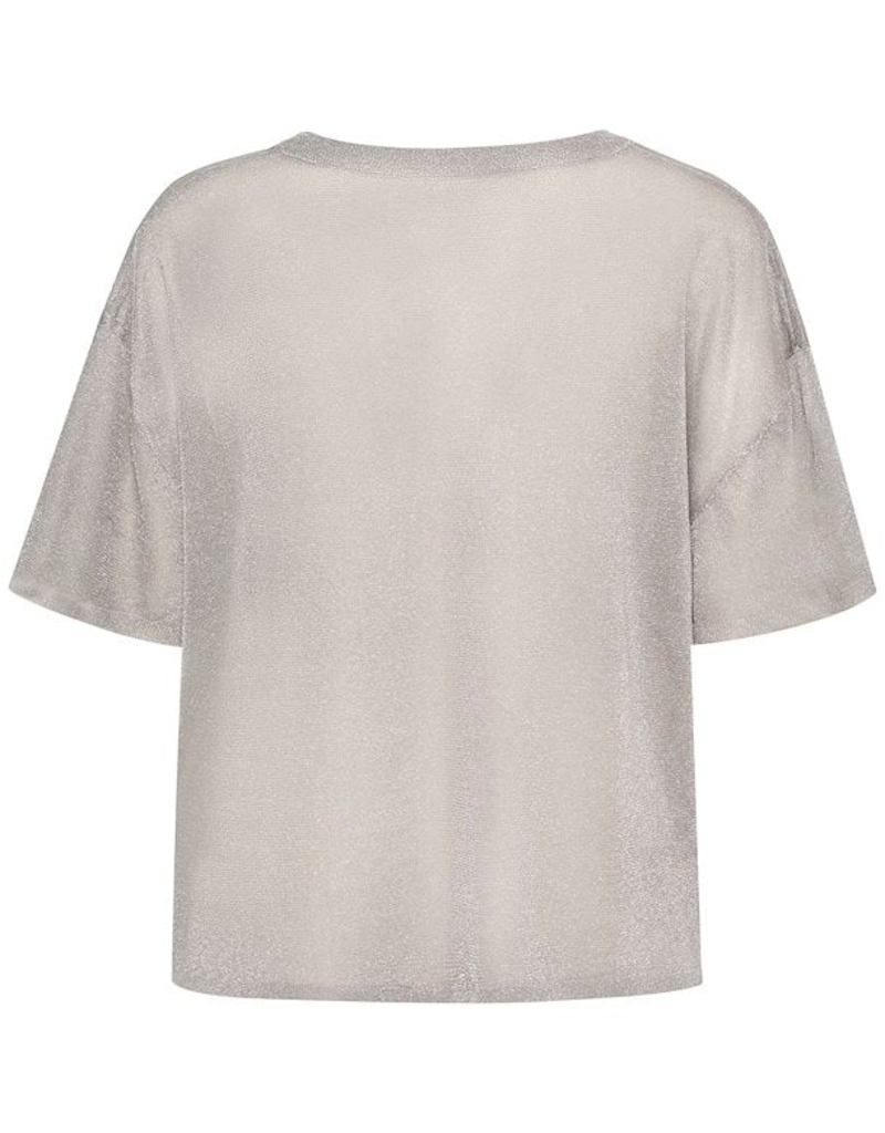 Kaffe Julia V-Neck Shimmer Tee