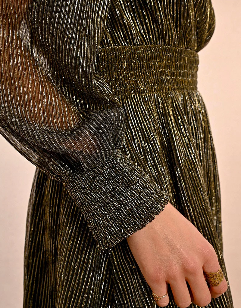 Molly Bracken Alda Metallic Dress