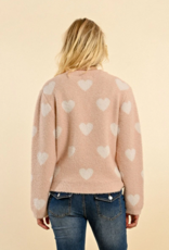 Molly Bracken Franka Knitted Heart Sweater (FINAL SALE)