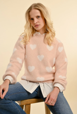 Molly Bracken Franka Knitted Heart Sweater