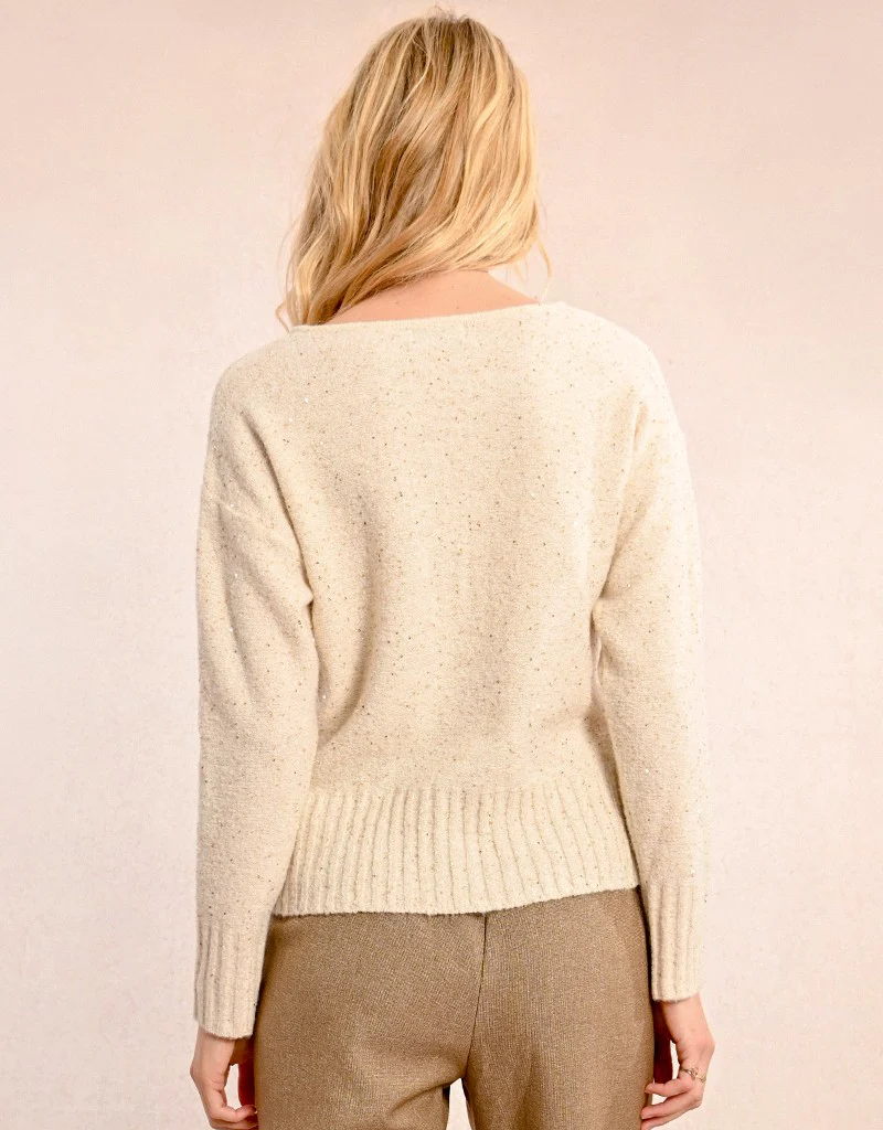 Molly Bracken Izzie Knitted Sequin Sweater