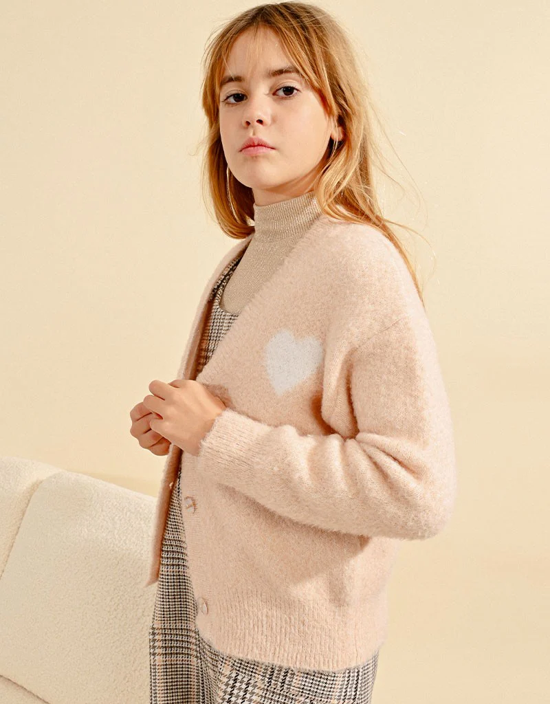 Molly Bracken Kids Peony Girls Oversized Cardigan