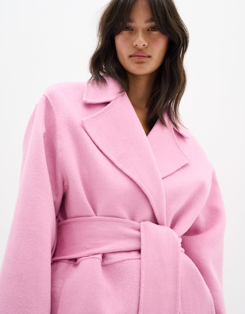InWear Tilla Long Coat in Cashmere Rose (FINAL SALE)