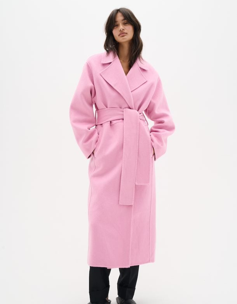 InWear Tilla Long Coat in Cashmere Rose (FINAL SALE)