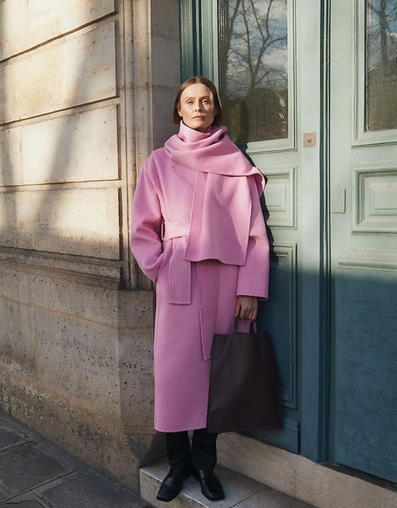 InWear Tilla Long Coat in Cashmere Rose