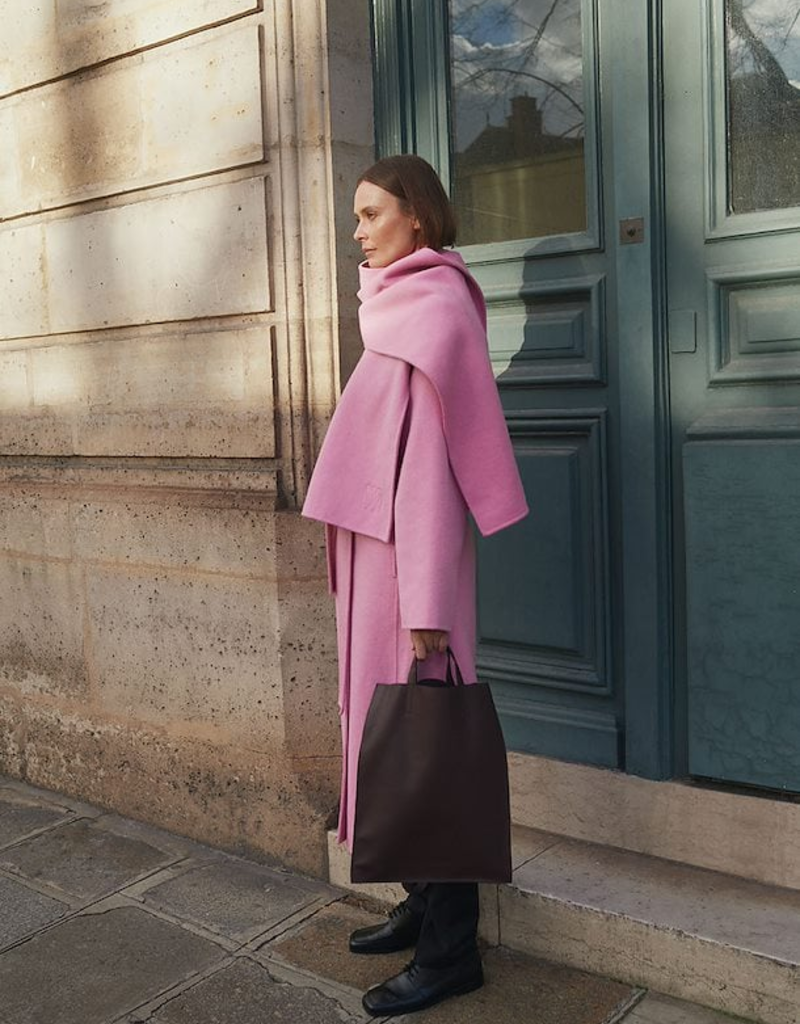InWear Tilla Long Coat in Cashmere Rose (FINAL SALE)