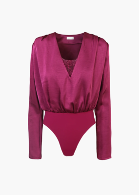 Adelyn Rae Cassidy Pleated Bodysuit