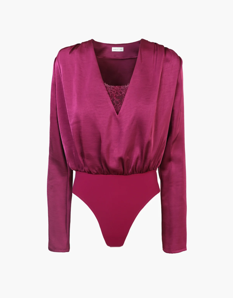 Adelyn Rae Cassidy Pleated Bodysuit (FINAL SALE)