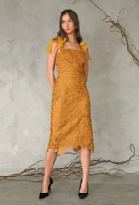 Adelyn Rae Frankie Tie Shoulder Crochet Lace Dress
