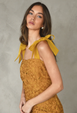 Adelyn Rae Frankie Tie Shoulder Crochet Lace Dress