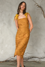 Adelyn Rae Frankie Tie Shoulder Crochet Lace Dress