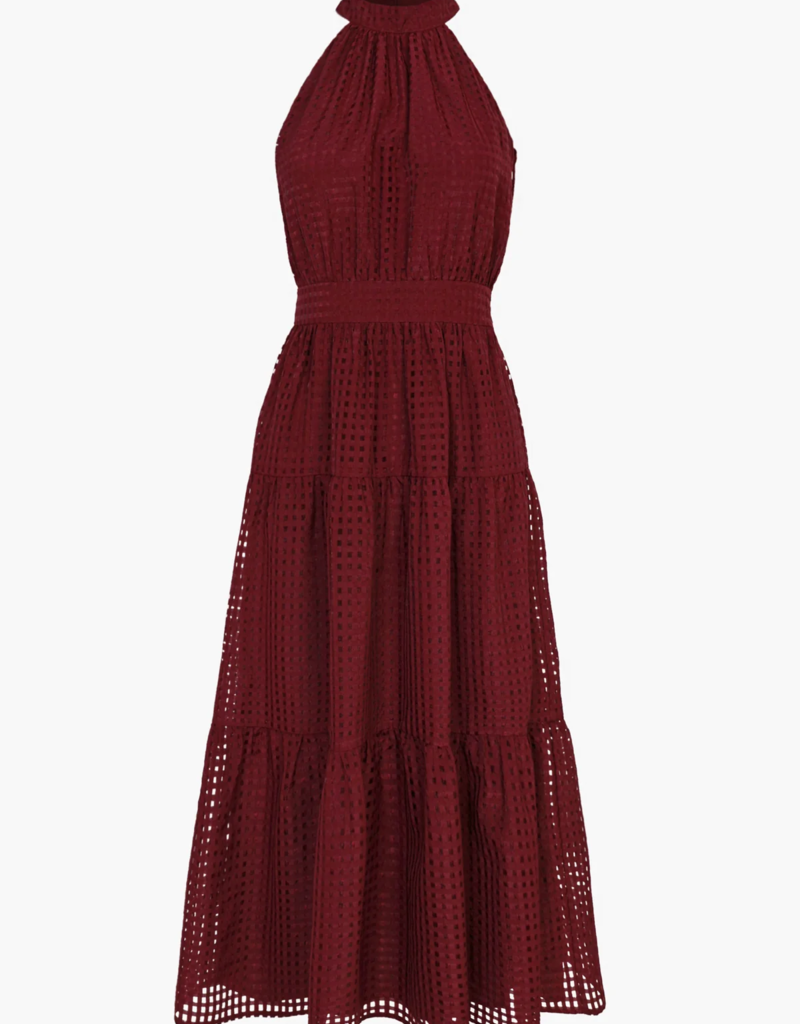 Adelyn Rae Angel Seersucker Halter Dress