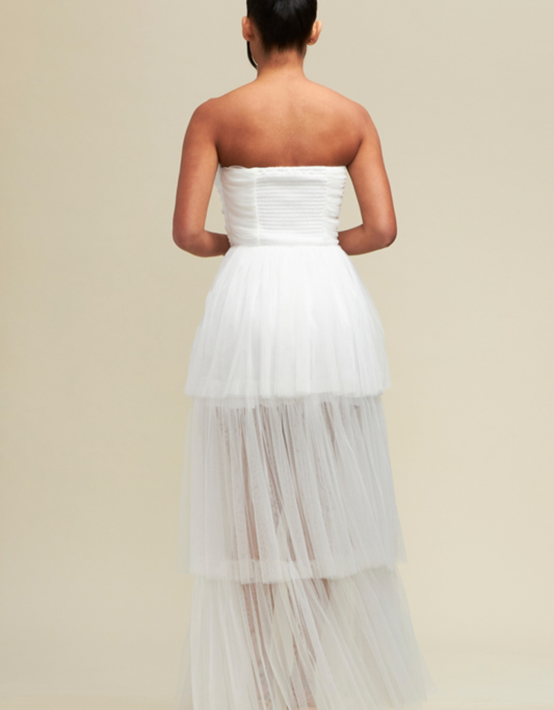 Lara Tiered Tulle Maxi Dress - Adorn Boutique Lara Tiered Tulle Maxi Dress - Adorn Boutique
